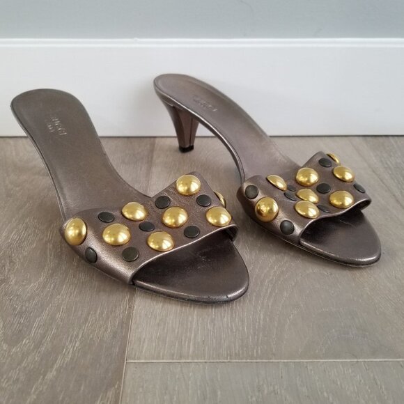 Gucci Shoes - GUCCI Embellished Sandals-Vintage Size 38